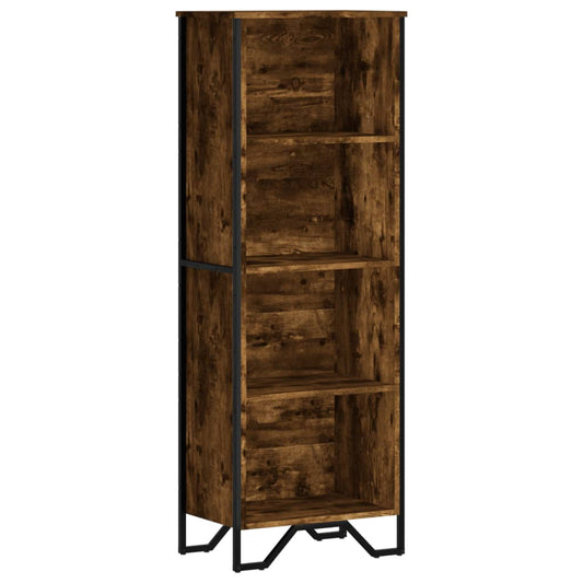 Bookcase Smoked Oak 50x31x137,5 cm Engineered Wood Bookcase Smoked Oak 50x31x137,5 cm Engineered Wood