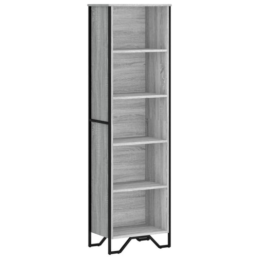 Bookcase Grey Sonoma 50x31x169 cm Engineered Wood Bookcase Grey Sonoma 50x31x169 cm Engineered Wood