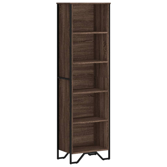 Bookcase Brown Oak 50x31x169 cm Engineered Wood Bookcase Brown Oak 50x31x169 cm Engineered Wood