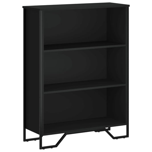 Bookcase Black 80x31x106 cm Engineered Wood Bookcase Black 80x31x106 cm Engineered Wood
