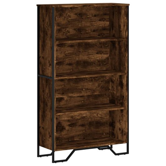 Bookcase Smoked Oak 80x31x137.5 cm Engineered Wood Bookcase Smoked Oak 80x31x137.5 cm Engineered Wood