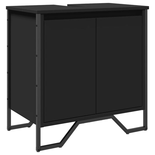 Bathroom Sink Cabinet Black 60x35x60 cm Engineered Wood Bathroom Sink Cabinet Black 60x35x60 cm Engineered Wood