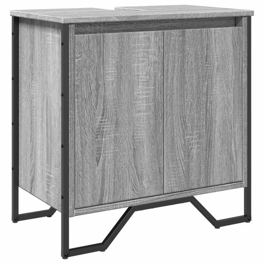 Bathroom Sink Cabinet Grey Sonoma 60x35x60 cm Engineered Wood Bathroom Sink Cabinet Grey Sonoma 60x35x60 cm Engineered Wood