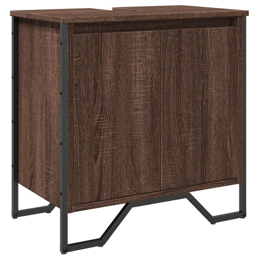 Bathroom Sink Cabinet Brown Oak 60x35x60 cm Engineered Wood Bathroom Sink Cabinet Brown Oak 60x35x60 cm Engineered Wood