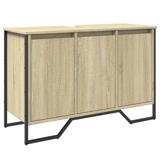 Bathroom Sink Cabinet Sonoma Oak 91x35x60 cm Engineered Wood Bathroom Sink Cabinet Sonoma Oak 91x35x60 cm Engineered Wood