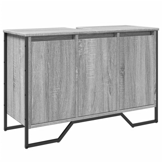 Bathroom Sink Cabinet Grey Sonoma 91x35x60 cm Engineered Wood Bathroom Sink Cabinet Grey Sonoma 91x35x60 cm Engineered Wood