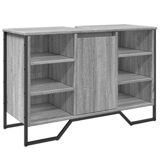 Bathroom Sink Cabinet Grey Sonoma 91x35x60 cm Engineered Wood Bathroom Sink Cabinet Grey Sonoma 91x35x60 cm Engineered Wood