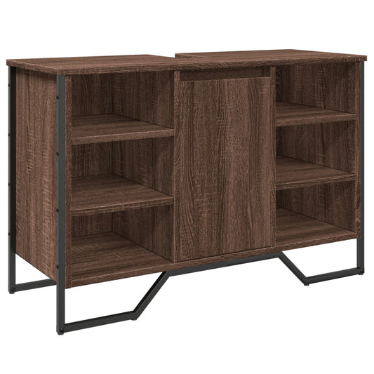 Bathroom Sink Cabinet Brown Oak 91x35x60 cm Engineered Wood Bathroom Sink Cabinet Brown Oak 91x35x60 cm Engineered Wood