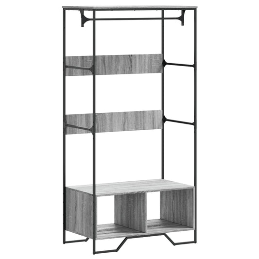 Wardrobe Grey Sonoma 90x50x180 cm Engineered Wood Wardrobe Grey Sonoma 90x50x180 cm Engineered Wood