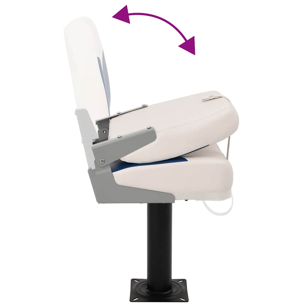 Boat Seats 2 pcs with Pedestal 360° Rotatable