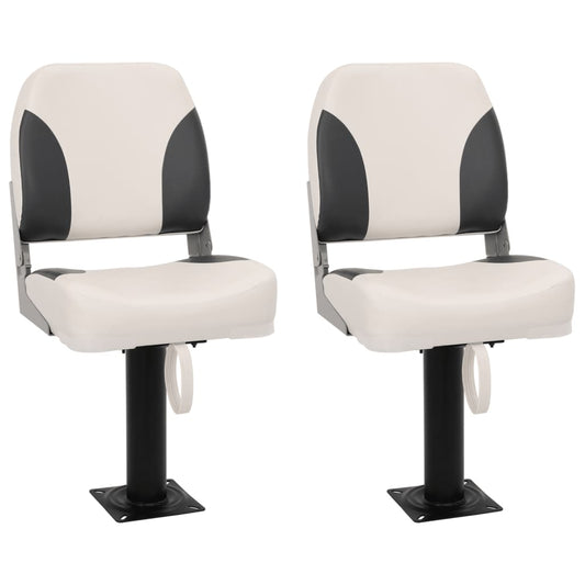 Boat Seats 2 pcs with Pedestal 360° Rotatable Boat Seats 2 pcs with Pedestal 360° Rotatable