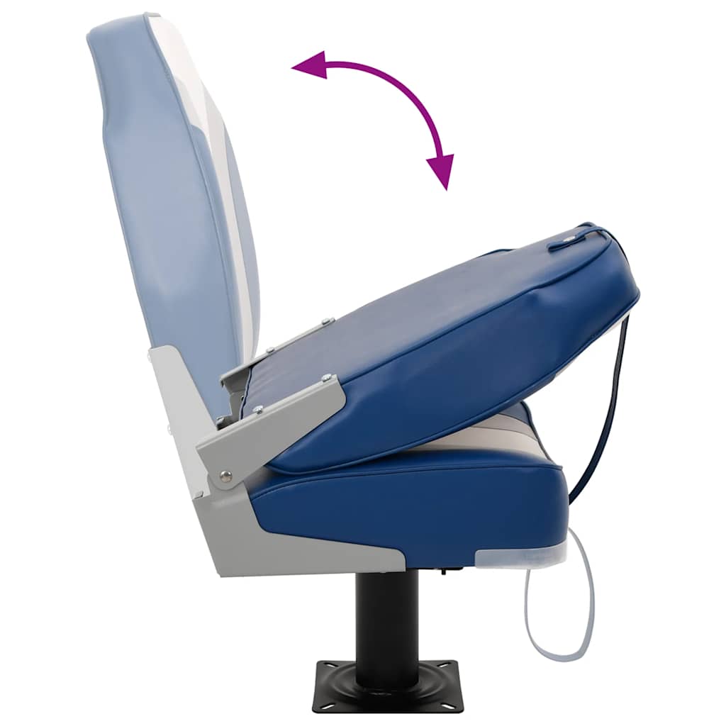 Boat Seats 2 pcs with Pedestal 360° Rotatable