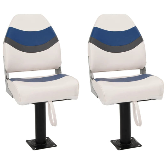 Boat Seats 2 pcs with Pedestal 360° Rotatable Boat Seats 2 pcs with Pedestal 360° Rotatable