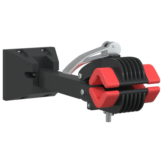 Bike Repair Stand Wall Mounted Foldable Red and Black Steel Bike Repair Stand Wall Mounted Foldable Red and Black Steel