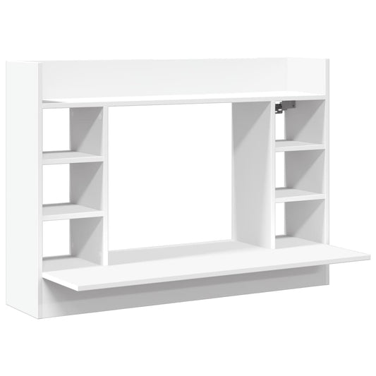Wall-Mounted Desk White 105x48x75 cm Engineered Wood Wall-Mounted Desk White 105x48x75 cm Engineered Wood