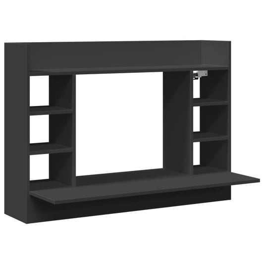 Wall-Mounted Desk Black 105x48x75 cm Engineered Wood Wall-Mounted Desk Black 105x48x75 cm Engineered Wood