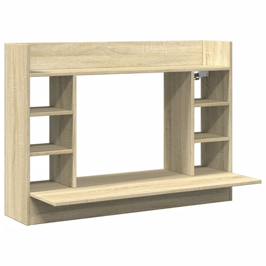 Wall-Mounted Desk Sonoma Oak 105x48x75 cm Engineered Wood Wall-Mounted Desk Sonoma Oak 105x48x75 cm Engineered Wood