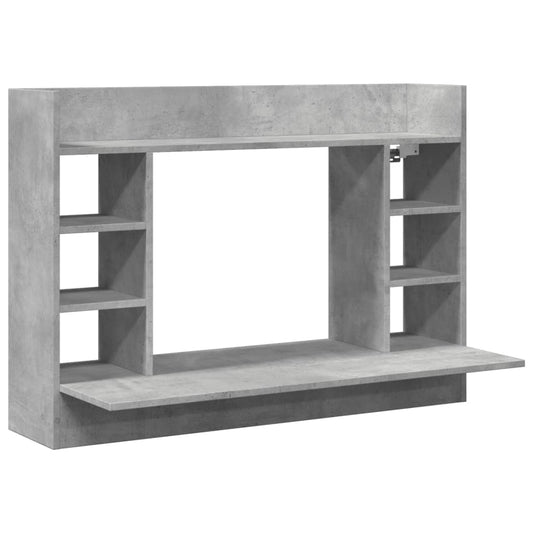 Wall-Mounted Desk Concrete Grey 105x48x75 cm Engineered Wood Wall-Mounted Desk Concrete Grey 105x48x75 cm Engineered Wood