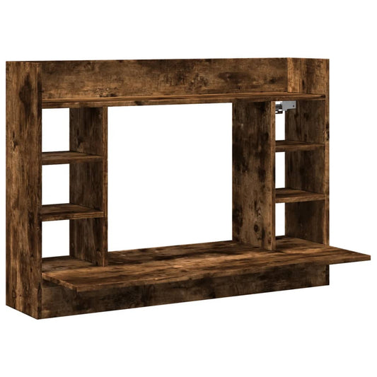 Wall-Mounted Desk Smoked Oak 105x48x75 cm Engineered Wood Wall-Mounted Desk Smoked Oak 105x48x75 cm Engineered Wood