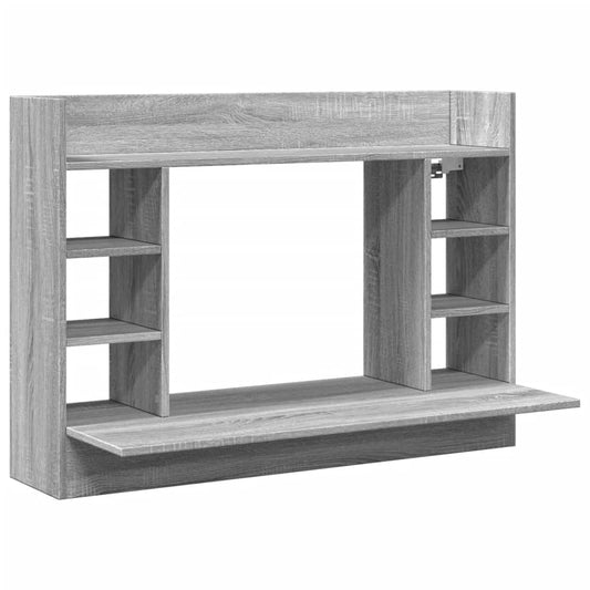 Wall-Mounted Desk Grey Sonoma 105x48x75 cm Engineered Wood Wall-Mounted Desk Grey Sonoma 105x48x75 cm Engineered Wood