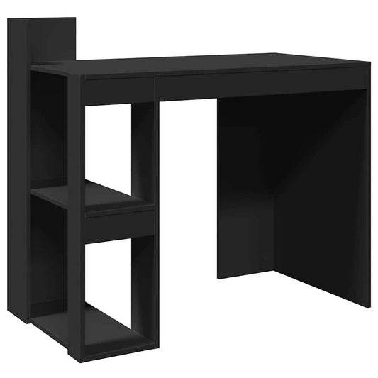 Office Desk Black 103.5x56.5x94 cm Engineered Wood Office Desk Black 103.5x56.5x94 cm Engineered Wood