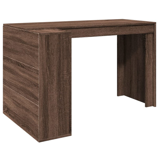 Office Desk Brown Oak 123.5x73.5x75 cm Engineered Wood Office Desk Brown Oak 123.5x73.5x75 cm Engineered Wood