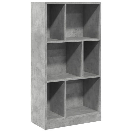 Bookcase Concrete Grey 57x28.5x107.5 cm Engineered Wood Bookcase Concrete Grey 57x28.5x107.5 cm Engineered Wood