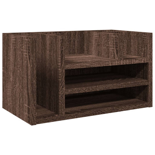 Desk Organiser Brown Oak 44.5x24x25 cm Engineered wood Desk Organiser Brown Oak 44.5x24x25 cm Engineered wood
