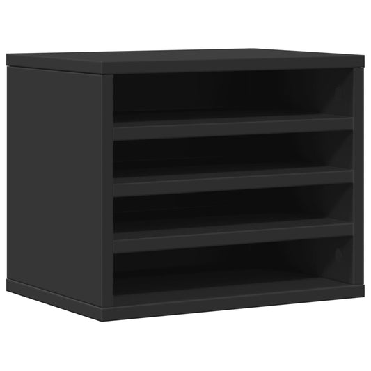 Desk Organiser Black 36x26x29.5 cm Engineered wood Desk Organiser Black 36x26x29.5 cm Engineered wood