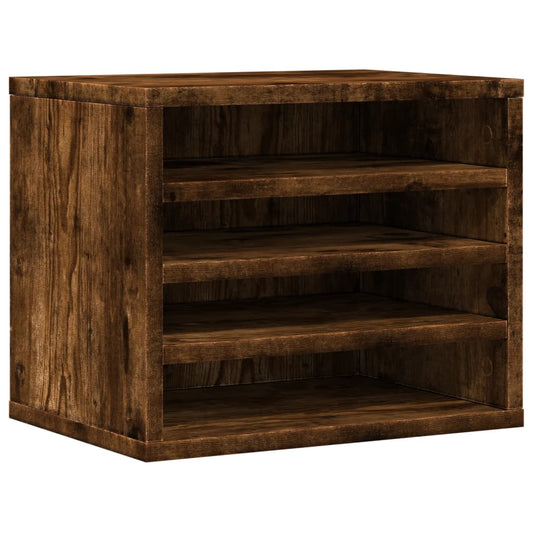 Desk Organiser Smoked Oak 36x26x29.5 cm Engineered wood Desk Organiser Smoked Oak 36x26x29.5 cm Engineered wood