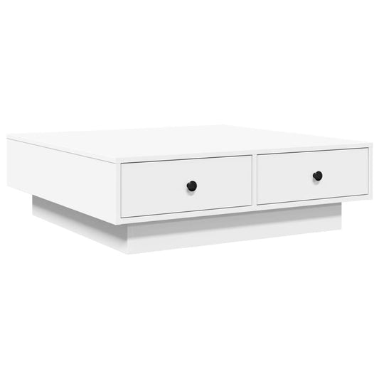 Coffee Table White 90x90x28 cm Engineered Wood Coffee Table White 90x90x28 cm Engineered Wood