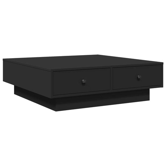 Coffee Table Black 90x90x28 cm Engineered Wood Coffee Table Black 90x90x28 cm Engineered Wood