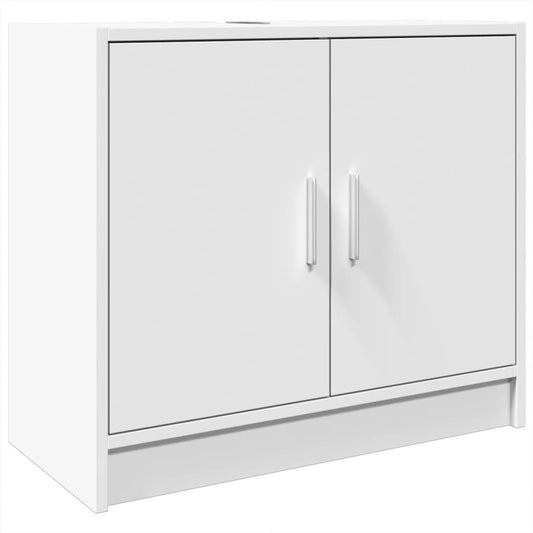 Sink Cabinet White 63x29x55 cm Engineered Wood Sink Cabinet White 63x29x55 cm Engineered Wood
