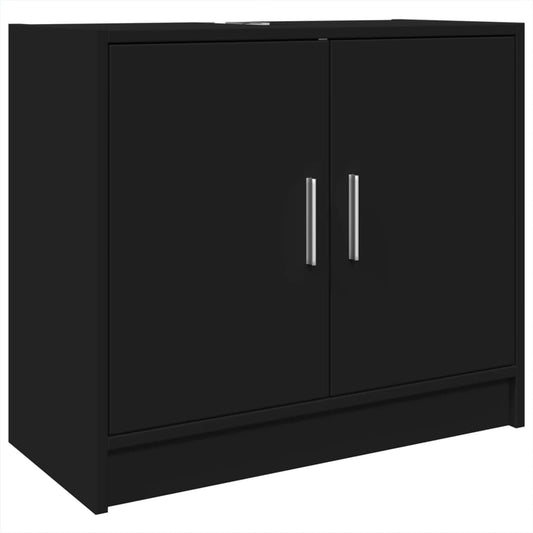 Sink Cabinet Black 63x29x55 cm Engineered Wood Sink Cabinet Black 63x29x55 cm Engineered Wood