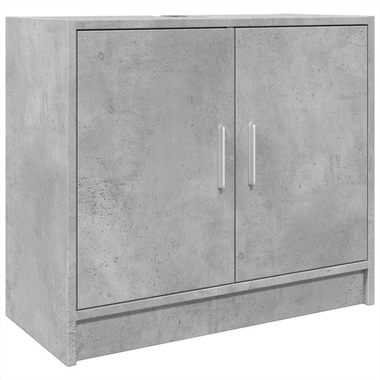 Sink Cabinet Concrete Grey 63x29x55 cm Engineered Wood Sink Cabinet Concrete Grey 63x29x55 cm Engineered Wood
