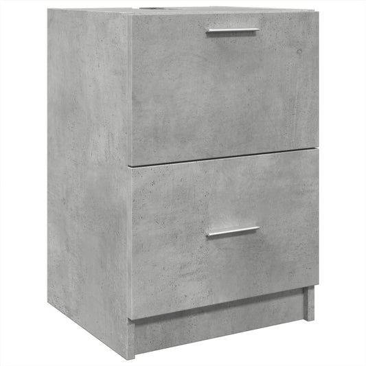 Sink Cabinet Concrete Grey 40x37x59 cm Engineered Wood Sink Cabinet Concrete Grey 40x37x59 cm Engineered Wood