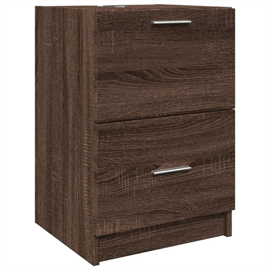 Sink Cabinet Brown Oak 40x37x59 cm Engineered Wood Sink Cabinet Brown Oak 40x37x59 cm Engineered Wood