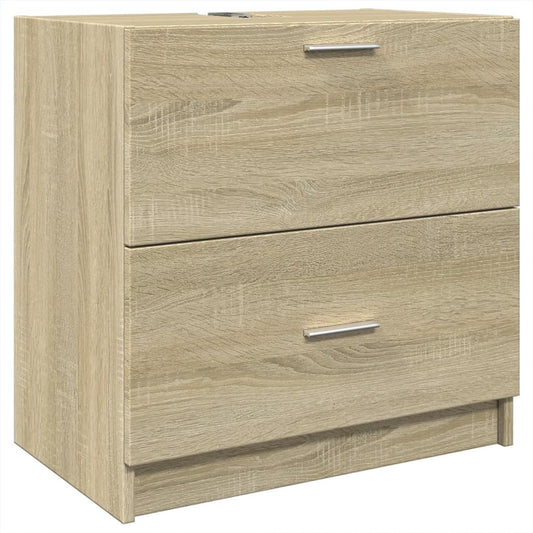 Sink Cabinet Sonoma Oak 59x37x59 cm Engineered Wood Sink Cabinet Sonoma Oak 59x37x59 cm Engineered Wood