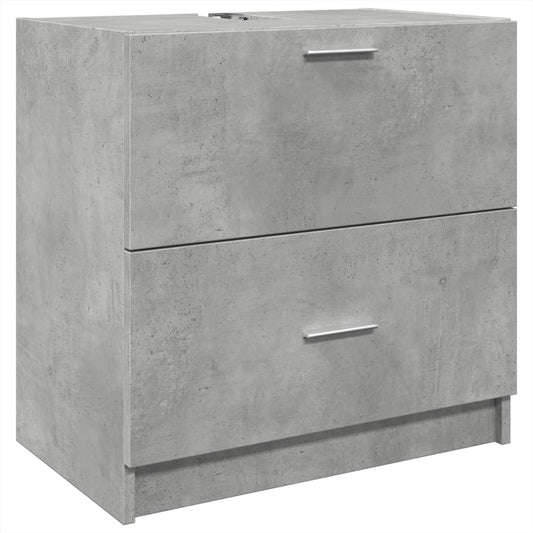 Sink Cabinet Concrete Grey 59x37x59 cm Engineered Wood Sink Cabinet Concrete Grey 59x37x59 cm Engineered Wood