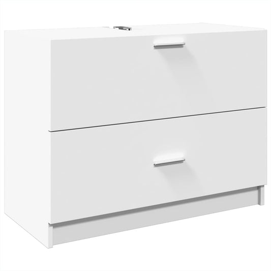 Sink Cabinet White 78x37x59 cm Engineered Wood Sink Cabinet White 78x37x59 cm Engineered Wood