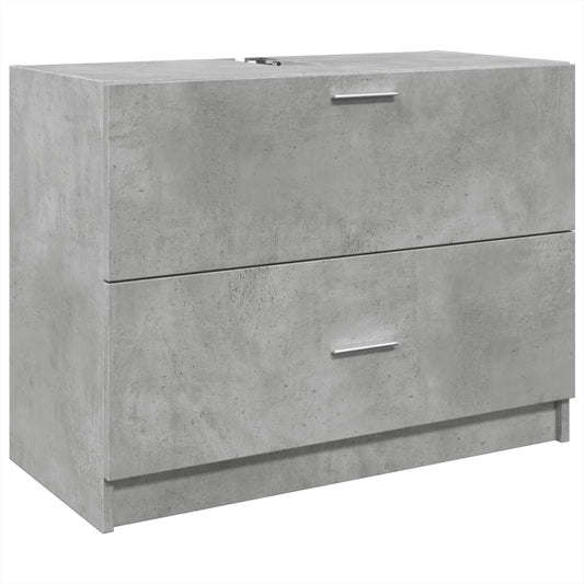Sink Cabinet Concrete Grey 78x37x59 cm Engineered Wood Sink Cabinet Concrete Grey 78x37x59 cm Engineered Wood