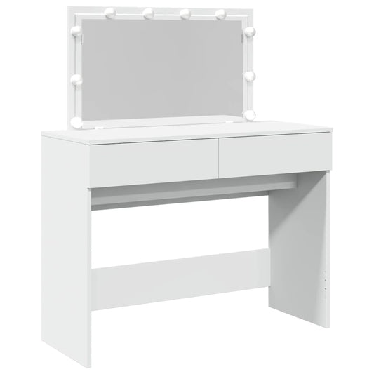 Dressing Table with LED White 100x40x120 cm Dressing Table with LED White 100x40x120 cm