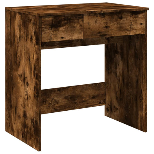 Dressing Table with Mirror Smoked Oak 73x46.5x120 cm Dressing Table with Mirror Smoked Oak 73x46.5x120 cm