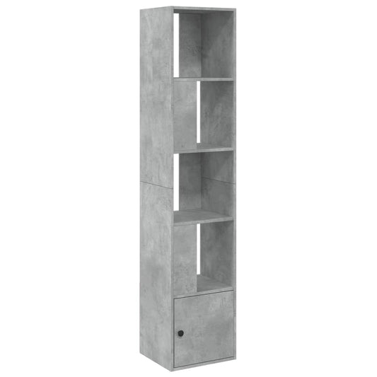 Bookcase Concrete Grey 40x36x189 cm Engineered Wood Bookcase Concrete Grey 40x36x189 cm Engineered Wood