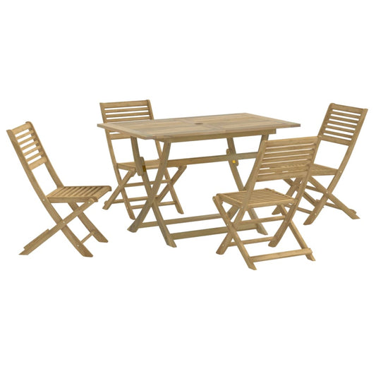 5 Piece Garden Dining Set Solid Wood Acacia 5 Piece Garden Dining Set Solid Wood Acacia