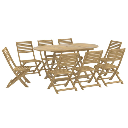 9 Piece Garden Dining Set Solid Wood Acacia 9 Piece Garden Dining Set Solid Wood Acacia