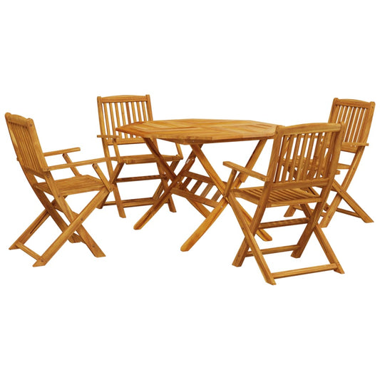 5 Piece Folding Garden Dining Set Solid Wood Acacia 5 Piece Folding Garden Dining Set Solid Wood Acacia