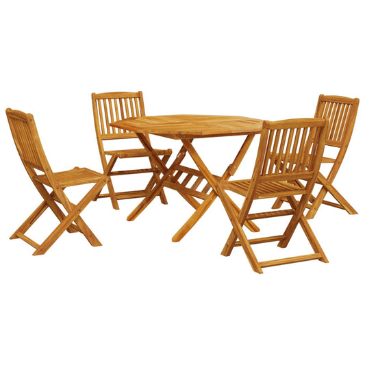 5 Piece Folding Garden Dining Set Solid Wood Acacia 5 Piece Folding Garden Dining Set Solid Wood Acacia