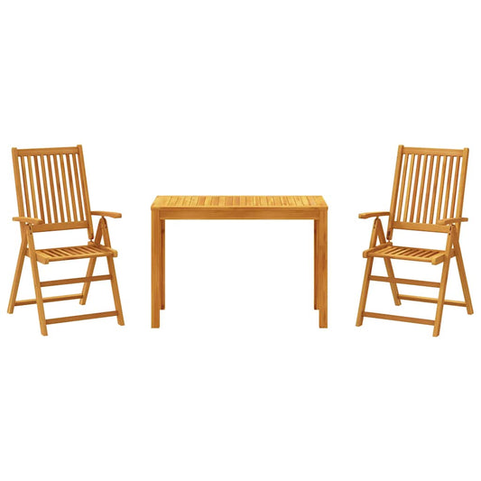 3 Piece Garden Dining Set Solid Wood Acacia 3 Piece Garden Dining Set Solid Wood Acacia