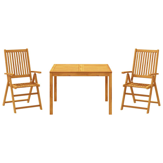 3 Piece Garden Dining Set Solid Wood Acacia 3 Piece Garden Dining Set Solid Wood Acacia